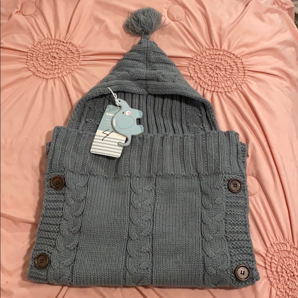 XMWealthy Newborn Baby Knit Swaddle Blanket Wrap